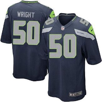 Youth Nike Seattle Seahawks #50 K.J. Wright Steel Blue Team Color Stitched NFL Elite Jersey