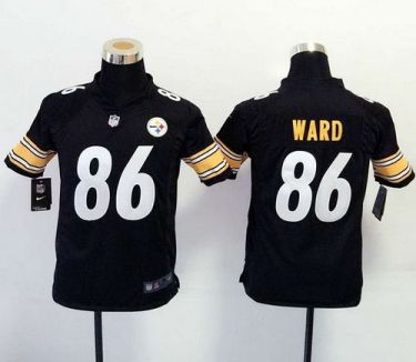 Youth Nike Pittsburgh Steelers #86 Hines Ward Black Team Color Stitched NFL Elite Jersey