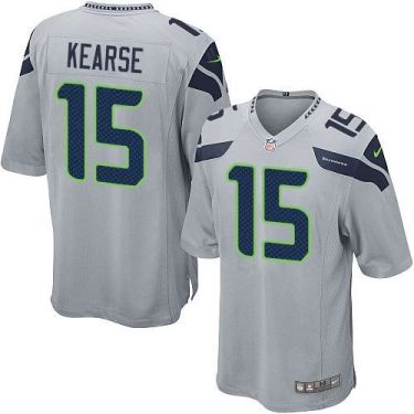 Youth Nike Seattle Seahawks #15 Jermaine Kearse Grey Alternate Stitched NFL Elite Jersey