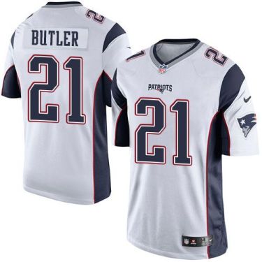 Youth Nike New England Patriots #21 Malcolm Butler White Stitched NFL New Elite Jersey