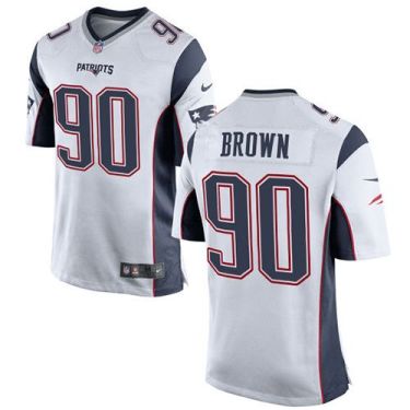 Youth Nike New England Patriots #90 Malcom Brown White Stitched NFL New Elite Jersey