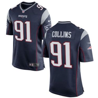 Youth Nike New England Patriots #91 Jamie Collins Navy Blue Team Color Stitched NFL New Elite Jersey