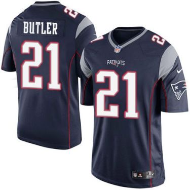 Youth Nike New England Patriots #21 Malcolm Butler Navy Blue Team Color Stitched NFL New Elite Jersey