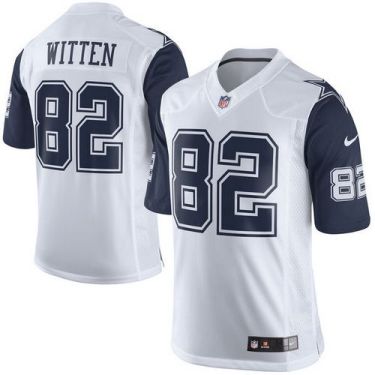 Youth Nike Dallas Cowboys #82 Jason Witten White Stitched NFL Elite Rush Jersey