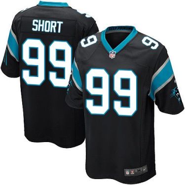 Youth Nike Carolina Panthers #99 Kawann Short Black Team Color Stitched NFL Elite Jersey