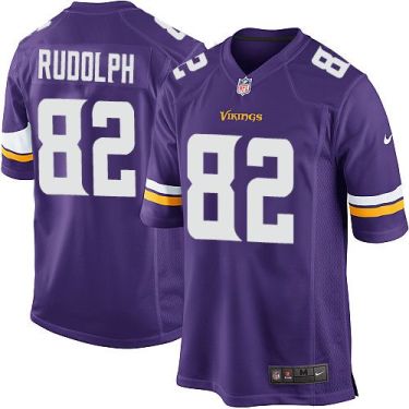 Youth Nike Minnesota Vikings #82 Kyle Rudolph Purple Team Color Stitched NFL Elite Jersey