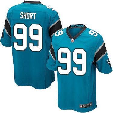 Youth Nike Carolina Panthers #99 Kawann Short Blue Alternate Stitched NFL Elite Jersey