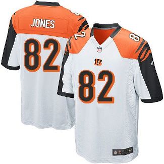 Youth Nike Cincinnati Bengals #82 Marvin Jones White Stitched NFL Elite Jersey