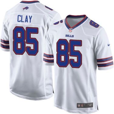 Youth Nike Buffalo Bills #85 Charles Clay White Stitched NFL New Elite Jersey