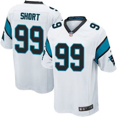 Youth Nike Carolina Panthers #99 Kawann Short White Stitched NFL Elite Jersey