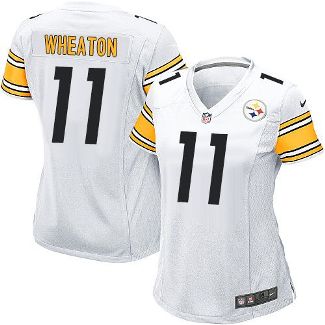 Women Nike Pittsburgh Steelers #11 Markus Wheaton White Stitched NFL Elite Jersey