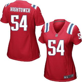Women Nike New England Patriots #54 Dont'a Hightower Red Alternate Stitched NFL Elite Jersey