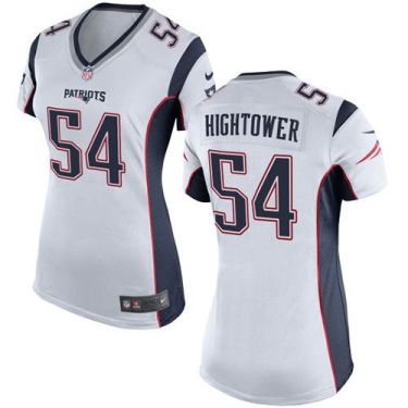 Women Nike New England Patriots #54 Dont'a Hightower White Stitched NFL New Elite Jersey