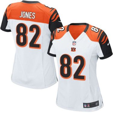 Women Nike Cincinnati Bengals #82 Marvin Jones White Stitched NFL Elite Jersey