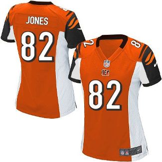 Women Nike Cincinnati Bengals #82 Marvin Jones Orange Alternate Stitched NFL Elite Jersey