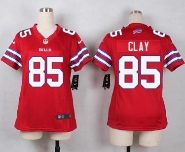 Women Nike Buffalo Bills #85 Charles Clay Red Stitched NFL Limited Rush Jersey Women Nike Buffalo Bills #85 Charles Clay Red Stitched NFL Limited Rush Jersey