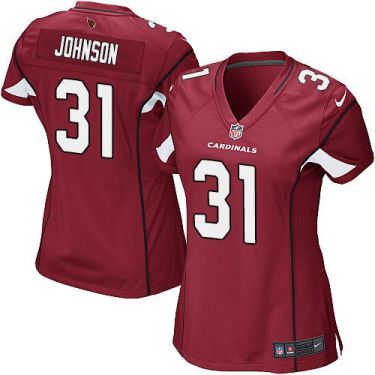Women Nike Arizona Cardinals #31 David Johnson Red Team Color Stitched NFL Elite Jersey