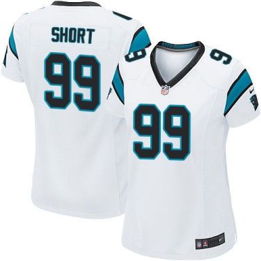 Women Nike Carolina Panthers #99 Kawann Short White Stitched NFL Elite Jersey