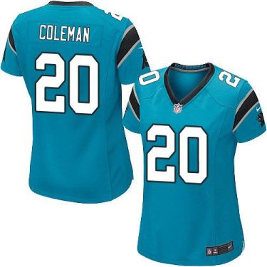 Women Nike Carolina Panthers #20 Kurt Coleman Blue Alternate Stitched NFL Elite Jersey