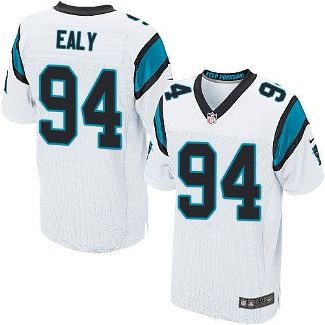 Nike Carolina Panthers #94 Kony Ealy White Men's Stitched NFL Elite Jersey