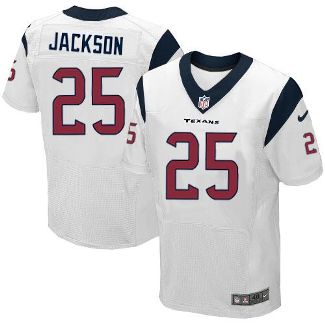 Nike Houston Texans #25 Kareem Jackson White Men's Stitched NFL Elite Jersey