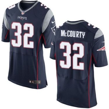 Nike New England Patriots #32 Devin McCourty Navy Blue Team Color Men's Stitched NFL New Elite Jersey