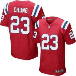 Nike New England Patriots #23 Patrick Chung Red Alternate Men's Stitched NFL Elite Jersey