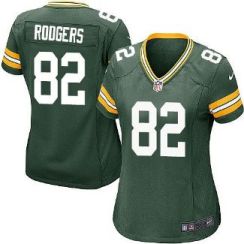 Women Nike Green Bay Packers #82 Richard Rodgers Green Team Color Stitched NFL Elite Jersey