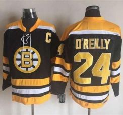 Boston Bruins #24 Terry O'Reilly Black Yellow CCM Throwback New Stitched NHL Jersey