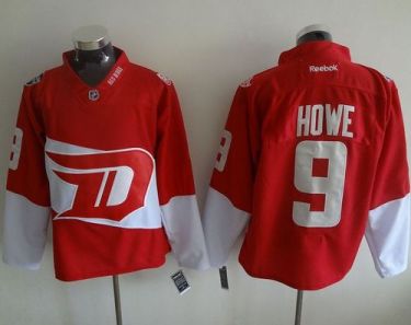 Detroit Red Wings #9 Gordie Howe Red 2016 Stadium Series Stitched NHL Jersey