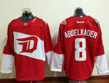 Detroit Red Wings #8 Justin Abdelkader Red 2016 Stadium Series Stitched NHL Jersey