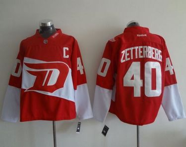 Detroit Red Wings #40 Henrik Zetterberg Red 2016 Stadium Series Stitched NHL Jersey
