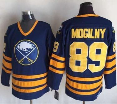 Buffalo Sabres #89 Alexander Mogilny Navy Blue CCM Throwback Stitched NHL Jersey