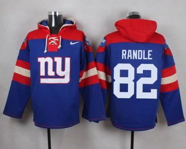 Nike New York Giants #82 Rueben Randle Royal Blue Player Pullover NFL Hoodie