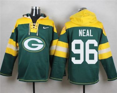 Nike Green Bay Packers #96 Mike Neal Green Player Pullover NFL Hoodie