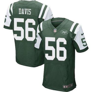 Nike New York Jets #56 Demario Davis Green Team Color Men's Stitched NFL Elite Jersey