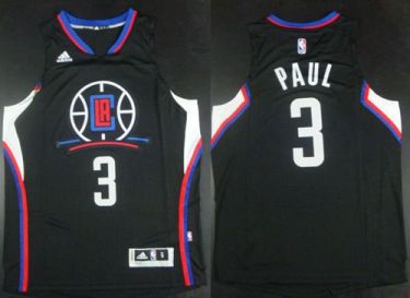 Los Angeles Clippers #3 Chris Paul Black Climacool Stitched NBA Jersey
