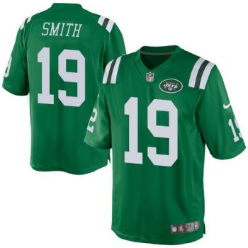 Nike New York Jets #19 Devin Smith Green Men's Stitched NFL Rush Jersey
