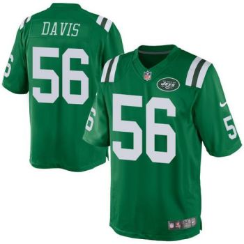 Nike New York Jets #56 Demario Davis Green Men's Stitched NFL Rush Jersey