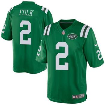 Nike New York Jets #2 Nick Folk Green Men's Stitched NFL Rush Jersey