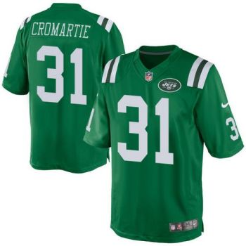 Nike New York Jets #31 Antonio Cromartie Green Men's Stitched NFL Rush Jersey