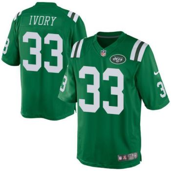 Nike New York Jets #33 Chris Ivory Green Men's Stitched NFL Rush Jersey