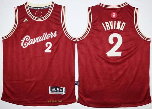 Youth Cleveland Cavaliers #2 Kyrie Irving Red 2015-2016 Christmas Day Stitched NBA Jersey