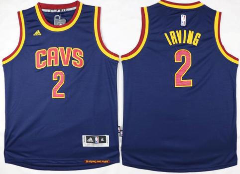 Youth Cleveland Cavaliers #2 Kyrie Irving Blue Stitched NBA Jersey