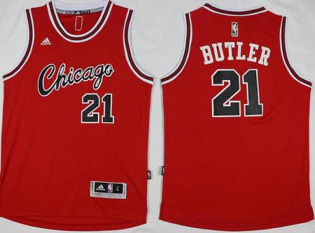 Chicago Bulls #21 Jimmy Butler Red Revolution 30 Stitched NBA Jersey Chicago Style
