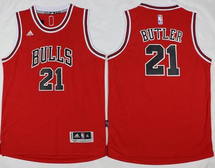 Chicago Bulls #21 Jimmy Butler Red Revolution 30 Stitched NBA Jersey