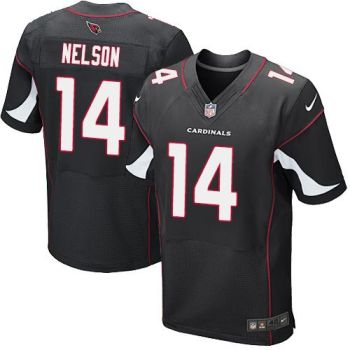 Nike Arizona Cardinals #14 J.J. Nelson Black Alternate Men's Stitched NFL Elite Jersey