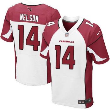 Nike Arizona Cardinals #14 J.J. Nelson White Men's Stitched NFL Elite Jersey