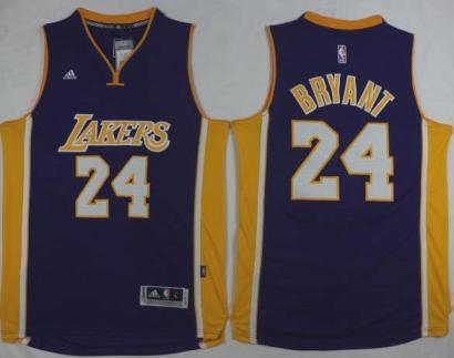 Los Angeles Lakers #24 Kobe Bryant Purple NBA Jerseys