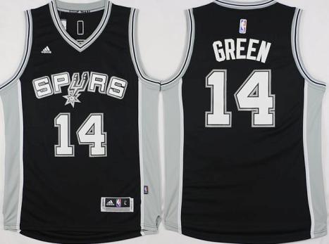 San Antonio Spurs #14 Danny Green Black Stitched NBA Jersey